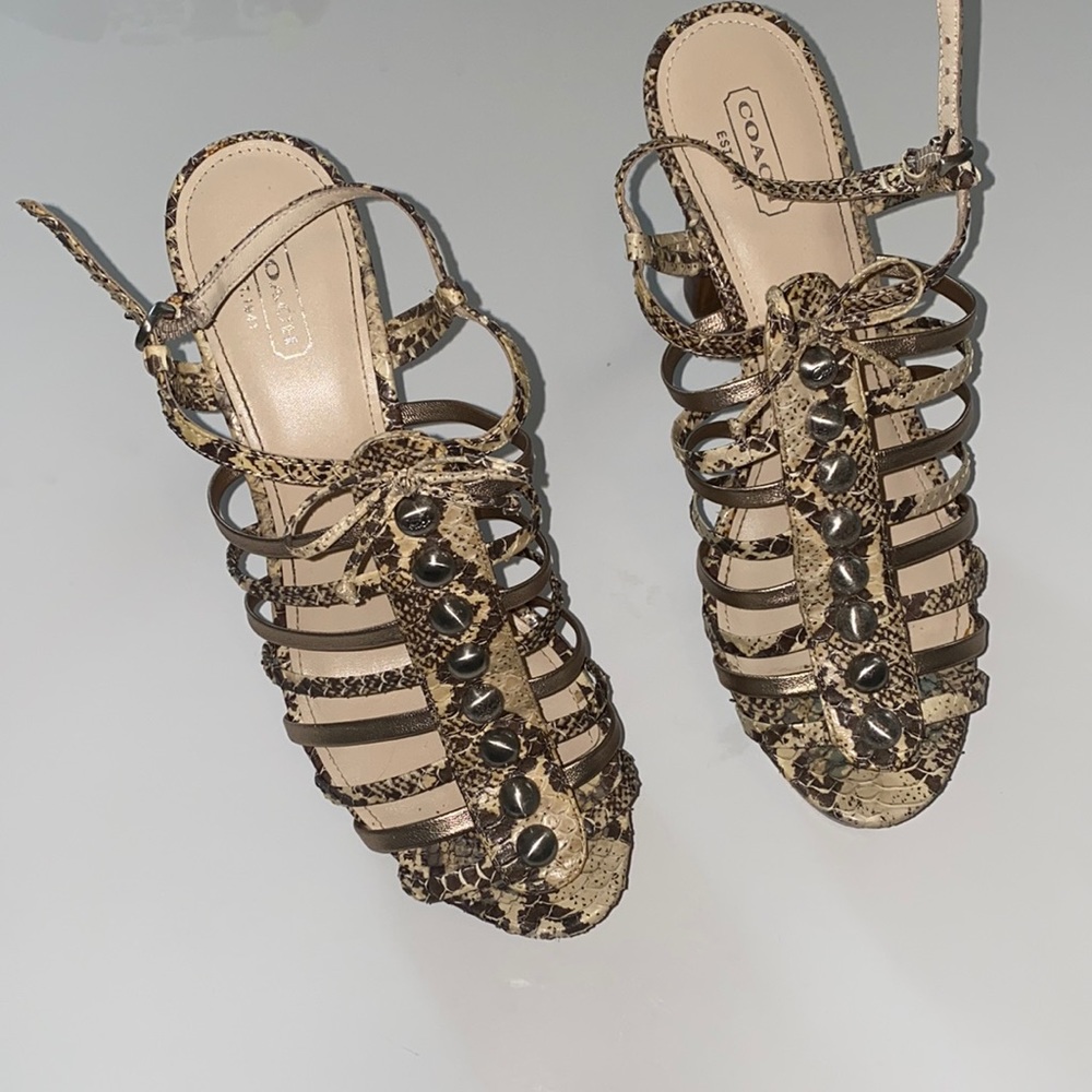Coach Sandal Heels